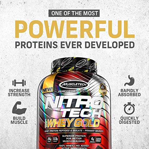 Performance Series Nitro-Tech 100% Whey Gold 5 lb (2270 g) Galletas y crema