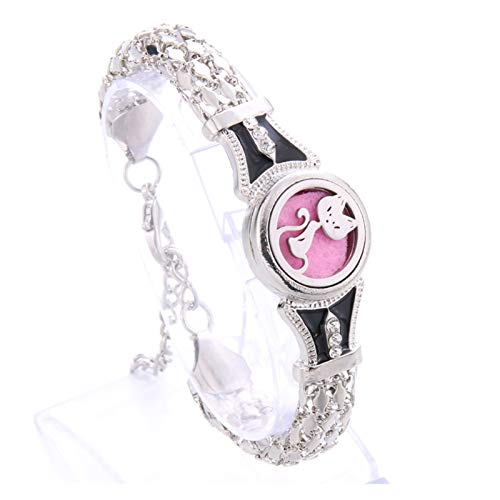 Perfume pulsera esencial de aromaterapia difusor de aceites señora de la pulsera del acero inoxidable Árbol de la Vida Difusor / Bauhinia pequeña caja de pulsera con incrustaciones de cristal con el r Perfume pulsera esencial de aromaterapia difusor de aceites señora de la pulsera del acero inoxidable Árbol de la Vida Difusor / Bauhinia pequeña caja de pulsera con incrustaciones de cristal con el r