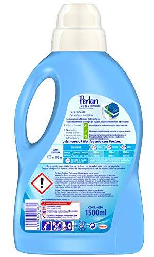 Perlan Detergente Líquido para Ropa de Deporte – Pack de 4, Total: 100 Lavados (6 L)