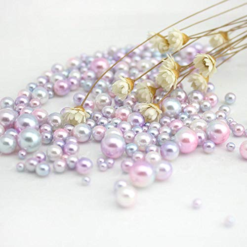 Perlas redondas de imitación de plástico ABS, de 3 a 8 mm, para decoración de vestidos de boda, 100 unidades, 500 unidades, esmerilado, tamaño mixto, 20 g