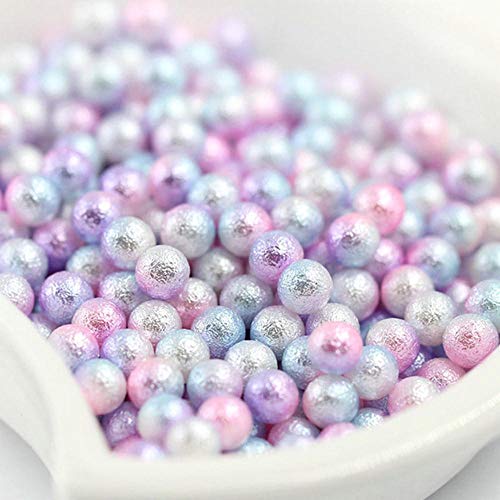 Perlas redondas de imitación de plástico ABS, de 3 a 8 mm, para decoración de vestidos de boda, 100 unidades, 500 unidades, esmerilado, tamaño mixto, 20 g