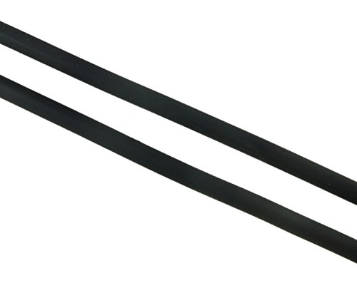 Perlin Cinta de caucho (10 m, 3 mm, redonda, piel sintética, C84 x 2), color negro