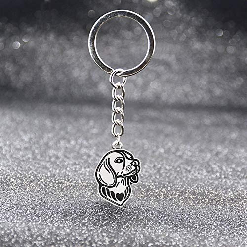 Perro Pastor Inglés for Mascotas de Plata del Dogo Beagle Siberiano de la cáscara alemán del Boxeador Llavero del Llavero del Bolso Charm Llavero (Color : Basset Houd) Perro Pastor Inglés for Mascotas de Plata del Dogo Beagle Siberiano de la cáscara alemán del Boxeador Llavero del Llavero del Bolso Charm Llavero (Color : Basset Houd)