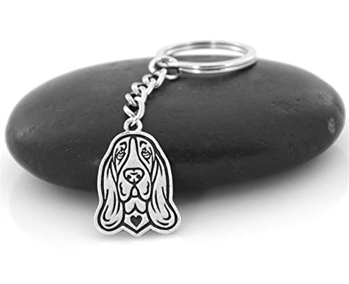 Perro Pastor Inglés for Mascotas de Plata del Dogo Beagle Siberiano de la cáscara alemán del Boxeador Llavero del Llavero del Bolso Charm Llavero (Color : Basset Houd) Perro Pastor Inglés for Mascotas de Plata del Dogo Beagle Siberiano de la cáscara alemán del Boxeador Llavero del Llavero del Bolso Charm Llavero (Color : Basset Houd)