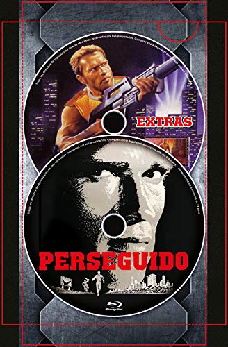 Perseguido BD 1987 The Running Man + DVD Extras VHS Retro + 8 Postales Edición Limitada y Numerada 1000 ejemplares [Blu-ray]