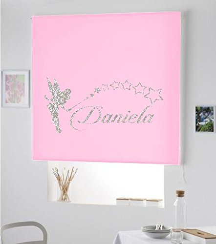 PERSIANA Estor Enrollable Infantil TRANSLUCIDO/Estor Personalizado con Nombre Y Dibujo Hada- Cortinas HABITACION Infantil (140X175, Rosa Palo) PERSIANA Estor Enrollable Infantil TRANSLUCIDO/Estor Personalizado con Nombre Y Dibujo Hada- Cortinas HABITACION Infantil (140X175, Rosa Palo)