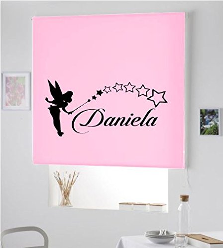PERSIANA Estor Enrollable Infantil TRANSLUCIDO/Estor Personalizado con Nombre Y Dibujo Hada- Cortinas HABITACION Infantil (140X175, Rosa Palo) PERSIANA Estor Enrollable Infantil TRANSLUCIDO/Estor Personalizado con Nombre Y Dibujo Hada- Cortinas HABITACION Infantil (140X175, Rosa Palo)