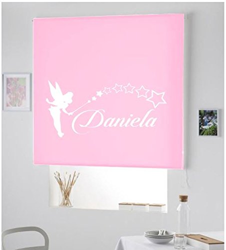 PERSIANA Estor Enrollable Infantil TRANSLUCIDO/Estor Personalizado con Nombre Y Dibujo Hada- Cortinas HABITACION Infantil (140X175, Rosa Palo) PERSIANA Estor Enrollable Infantil TRANSLUCIDO/Estor Personalizado con Nombre Y Dibujo Hada- Cortinas HABITACION Infantil (140X175, Rosa Palo)