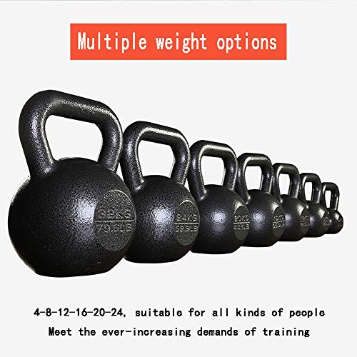 Pesa de gimnasia Pesa, 4 Kg de Peso, 8kg, 12gk, 16 Kg, 20 Kg, 24 Kg Gimnasio Dedicado Fuerza Del Brazo de Kettlebell Muscular Entrenamiento de Fuerza Pequeña Mancuerna Aumentar Su Flexibilidad Mancuer