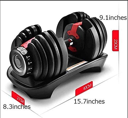 Pesas Ajustables Mancuernas Mancuernas 24 Kg Hombres Mujer Fitness Automático 15 Engranajes 1S Pesas Rápidas Mancuernas Inteligentes Resistentes Al Desgaste Mancuernas De Seguridad Estables (Black)