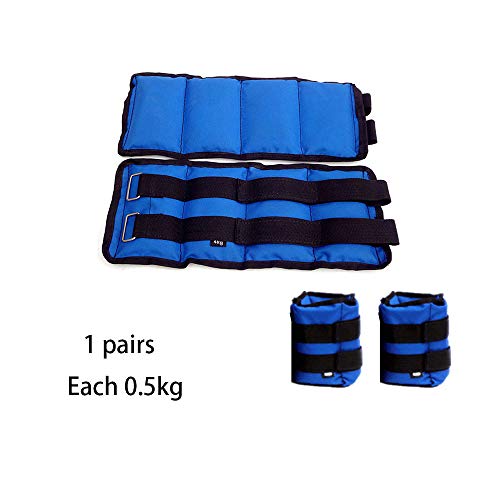 Peso de tobillo, peso de muñeca duradero 1 par de correa ajustable para hacer ejercicio, hacer ejercicio, caminar, trotar, gimnasia, aeróbicos, gimnasio (1 kg) Peso de tobillo, peso de muñeca duradero 1 par de correa ajustable para hacer ejercicio, hacer ejercicio, caminar, trotar, gimnasia, aeróbicos, gimnasio (1 kg)