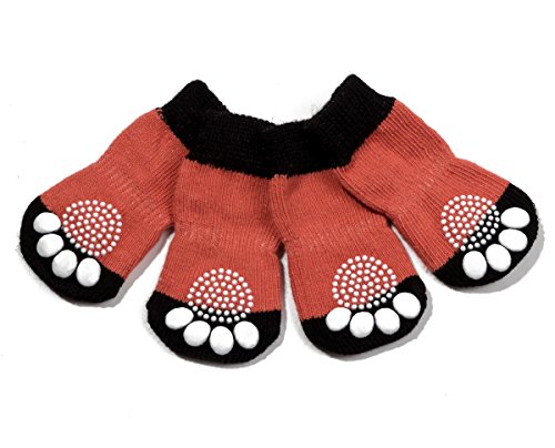 Pet Heroic 6 tamaños Calcetines Antideslizantes para Perros Gatos, Protectores de Patas para Perros Gatos, Control de tracción para el Uso en Interiores, Ajuste para Perros Tamaño mediana y grande Pet Heroic 6 tamaños Calcetines Antideslizantes para Perros Gatos, Protectores de Patas para Perros Gatos, Control de tracción para el Uso en Interiores, Ajuste para Perros Tamaño mediana y grande