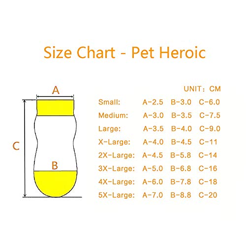 Pet Heroic 8 tamaños Calcetines Antideslizantes para Perros Gatos, Protectores de Patas para Perros Gatos, Control de tracción para el Uso en Interiores, Ajuste para Perros Extra pequeños a Grandes Pet Heroic 8 tamaños Calcetines Antideslizantes para Perros Gatos, Protectores de Patas para Perros Gatos, Control de tracción para el Uso en Interiores, Ajuste para Perros Extra pequeños a Grandes