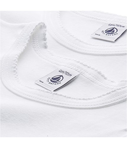 Petit Bateau 36790 Camiseta, Blanco (Special Lot 000), 116 (6aƱos/114cm) (Pack de 2) para NiƱas Petit Bateau 36790 Camiseta, Blanco (Special Lot 000), 116 (6aƱos/114cm) (Pack de 2) para NiƱas