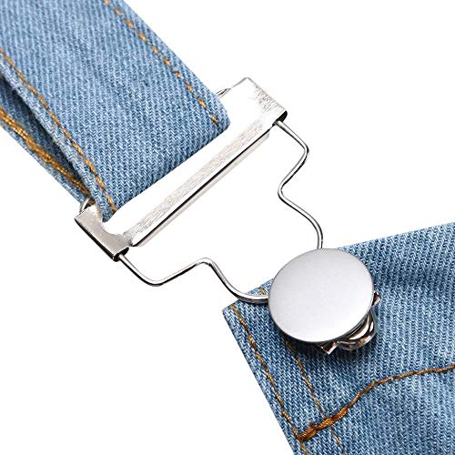 Petos de Pantalones Vaqueros de Mono para Hombre Jumpsuit Casual Bolsillo Babero pantalón con Peto Tirante Overol de Jeans Pantalones de Mezclilla para Trabajos (3XL(EU=84), Azul Claro) Petos de Pantalones Vaqueros de Mono para Hombre Jumpsuit Casual Bolsillo Babero pantalón con Peto Tirante Overol de Jeans Pantalones de Mezclilla para Trabajos (3XL(EU=84), Azul Claro)