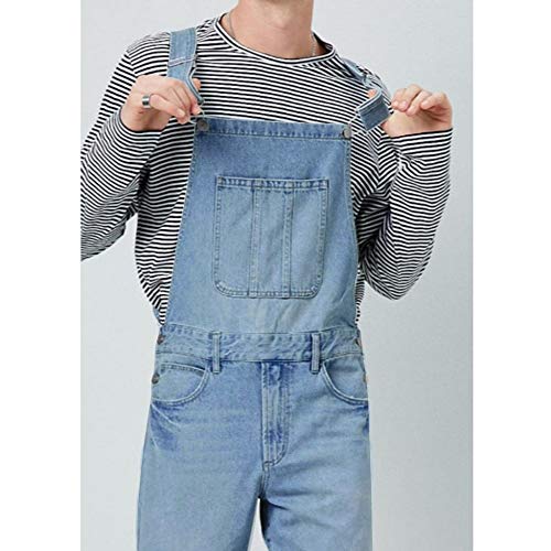Petos de Pantalones Vaqueros de Mono para Hombre Jumpsuit Casual Bolsillo Babero pantalón con Peto Tirante Overol de Jeans Pantalones de Mezclilla para Trabajos (3XL(EU=84), Azul Claro) Petos de Pantalones Vaqueros de Mono para Hombre Jumpsuit Casual Bolsillo Babero pantalón con Peto Tirante Overol de Jeans Pantalones de Mezclilla para Trabajos (3XL(EU=84), Azul Claro)