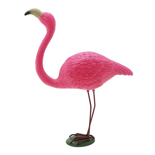 PETSOLA Flamenco Plastico Adorno de Jardín para Césped - Rosados Jardín del Flamenco Estanque Ornamento - 37 x 50cm PETSOLA Flamenco Plastico Adorno de Jardín para Césped - Rosados Jardín del Flamenco Estanque Ornamento - 37 x 50cm