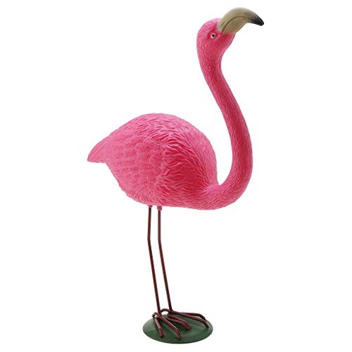 PETSOLA Flamenco Plastico Adorno de Jardín para Césped - Rosados Jardín del Flamenco Estanque Ornamento - 37 x 50cm PETSOLA Flamenco Plastico Adorno de Jardín para Césped - Rosados Jardín del Flamenco Estanque Ornamento - 37 x 50cm