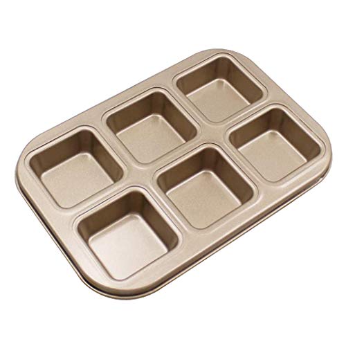 PETSOLA Molde Antiadherente Para Magdalenas Brownie Muffin Blesiya, Molde Para Hornear Pan Cuadrado PETSOLA Molde Antiadherente Para Magdalenas Brownie Muffin Blesiya, Molde Para Hornear Pan Cuadrado