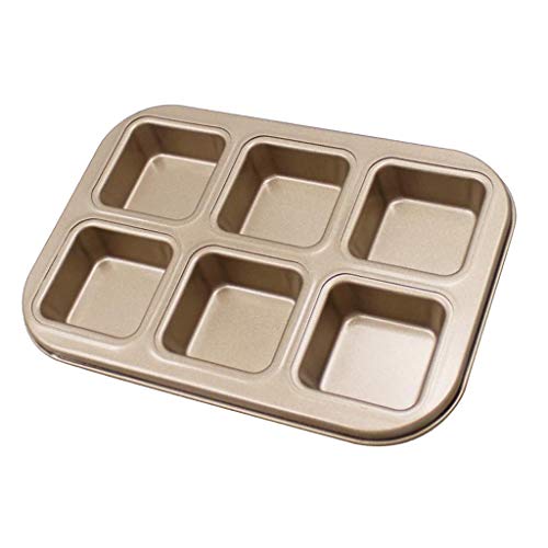 PETSOLA Molde Antiadherente Para Magdalenas Brownie Muffin Blesiya, Molde Para Hornear Pan Cuadrado PETSOLA Molde Antiadherente Para Magdalenas Brownie Muffin Blesiya, Molde Para Hornear Pan Cuadrado