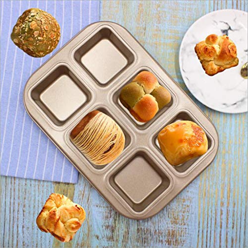 PETSOLA Molde Antiadherente Para Magdalenas Brownie Muffin Blesiya, Molde Para Hornear Pan Cuadrado PETSOLA Molde Antiadherente Para Magdalenas Brownie Muffin Blesiya, Molde Para Hornear Pan Cuadrado