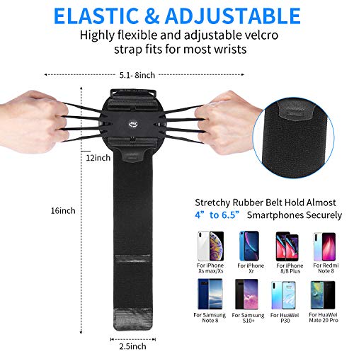 PEYOU Brazalete Movil Running, Desmontable Brazalete Deportivo para Correr con Rotación de 360°, Compatible 4 ''-6.5'' como iPhone 12/11/XR/X/XS/8/7/8Plus/7Plus, con Soporte para Llave, hasta 6,5" PEYOU Brazalete Movil Running, Desmontable Brazalete Deportivo para Correr con Rotación de 360°, Compatible 4 ''-6.5'' como iPhone 12/11/XR/X/XS/8/7/8Plus/7Plus, con Soporte para Llave, hasta 6,5"