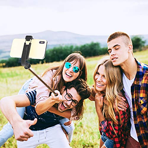 PEYOU Palo Selfie Trípode, Recargable Remoto Bluetooth, 32.3'' Selfie Stick Móvil Compatible para GoPro, Mini Cámara, Aluminio Aleación, Compatible para iPhone 12, 11, X, Samsung Galaxy S10e, S20