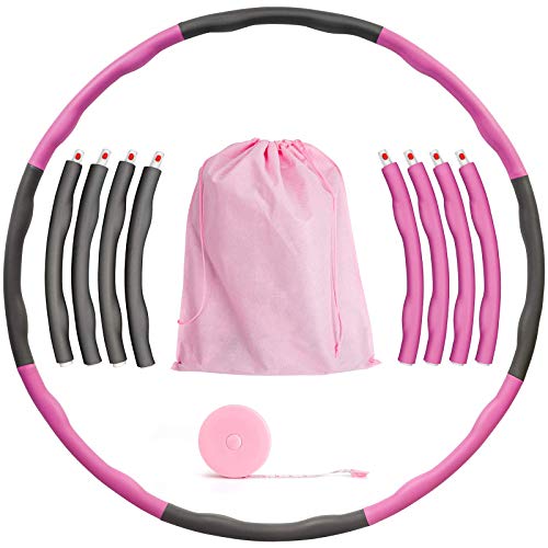 PGFUNNY Hula Hoop Fitness Hula Hoop Adultos Fitness Desmontable,Professional Hula Hoop para la reducción de Peso,para Que Los Adultos y Los Niños Hagan Ejercicio(con Cinta métrica y Bolsa) PGFUNNY Hula Hoop Fitness Hula Hoop Adultos Fitness Desmontable,Professional Hula Hoop para la reducción de Peso,para Que Los Adultos y Los Niños Hagan Ejercicio(con Cinta métrica y Bolsa)