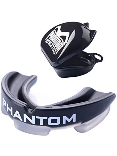 Phantom Athletics Protector bucal deportivo para deportes de lucha, boxeo, adultos, color negro