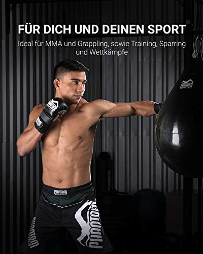 PHANTOM MMA Gloves RIOT - Protección óptima para el sparring - Seguridad extra para el pulgar y la muñeca - Agarre abierto para cualquier arte marcial como el grappling - Lucha y entrenamiento PHANTOM MMA Gloves RIOT - Protección óptima para el sparring - Seguridad extra para el pulgar y la muñeca - Agarre abierto para cualquier arte marcial como el grappling - Lucha y entrenamiento