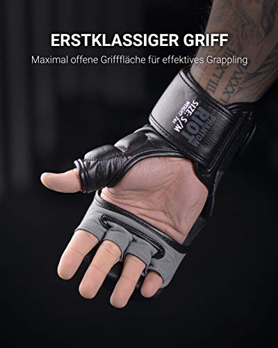 PHANTOM MMA Gloves RIOT - Protección óptima para el sparring - Seguridad extra para el pulgar y la muñeca - Agarre abierto para cualquier arte marcial como el grappling - Lucha y entrenamiento PHANTOM MMA Gloves RIOT - Protección óptima para el sparring - Seguridad extra para el pulgar y la muñeca - Agarre abierto para cualquier arte marcial como el grappling - Lucha y entrenamiento
