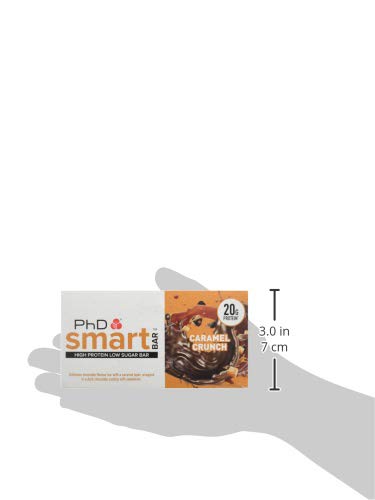 PhD Smart Bar Barritas Proteína Crujiente de caramelo (12 x 64g), 31% Proteína