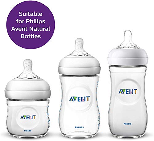 Philips Avent SCF045/27-2 - Tetinas natural flujo variable, 3m+, con 2 agujeros Philips Avent SCF045/27-2 - Tetinas natural flujo variable, 3m+, con 2 agujeros