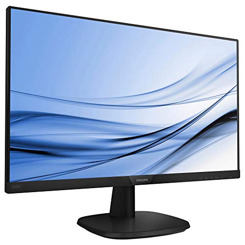 Philips Monitors 243V7QDAB/00 - Monitor IPS de 24 LCD, 23.8" / 60.5 cm, Altavoces, (Full HD, 1920x1080, Sin bordes, Flicker Free, Low Blue Mode, VESA, VGA + HDMI + DVI