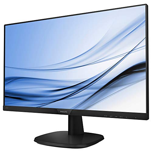 Philips Monitors 243V7QDAB/00 - Monitor IPS de 24 LCD, 23.8" / 60.5 cm, Altavoces, (Full HD, 1920x1080, Sin bordes, Flicker Free, Low Blue Mode, VESA, VGA + HDMI + DVI