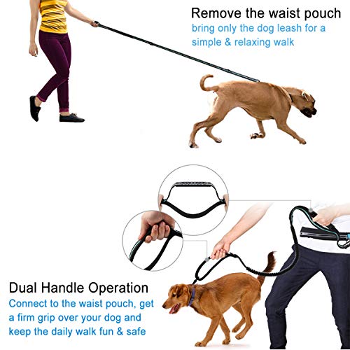 PHILORN Correa para Perros Manos Libres(47"-67") con Costuras Reflectantes, Cinturones de Cintura Ajustables(24"-47") y Correas Elásticas de Doble Manija para Correr/Caminar, Endure 150 lbs … PHILORN Correa para Perros Manos Libres(47"-67") con Costuras Reflectantes, Cinturones de Cintura Ajustables(24"-47") y Correas Elásticas de Doble Manija para Correr/Caminar, Endure 150 lbs …