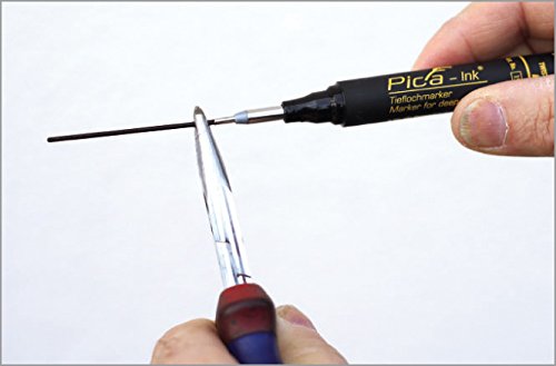 Pica 150/46 Marcador para agujeros profundos, Negro