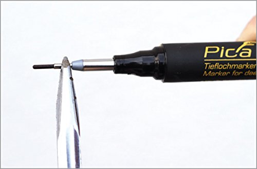 Pica 150/46 Marcador para agujeros profundos, Negro Pica 150/46 Marcador para agujeros profundos, Negro