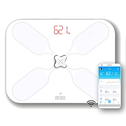 PICOOC S3 Lite Báscula digital personal Smart con Wifi, Blanco