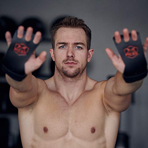 PICSIL Calleras RX Carbon para Cross Training 3 Agujeros Agarre y Protector de Mano o Guantes para Gimnasia Unisex para Hombres y Mujeres en Deportes de Fitness Calistenia Halterofilia (Talla M, Rojo) PICSIL Calleras RX Carbon para Cross Training 3 Agujeros Agarre y Protector de Mano o Guantes para Gimnasia Unisex para Hombres y Mujeres en Deportes de Fitness Calistenia Halterofilia (Talla M, Rojo)