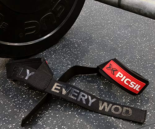 PicSil Correas Fitness para Levantamiento de Peso Straps Powerlifting