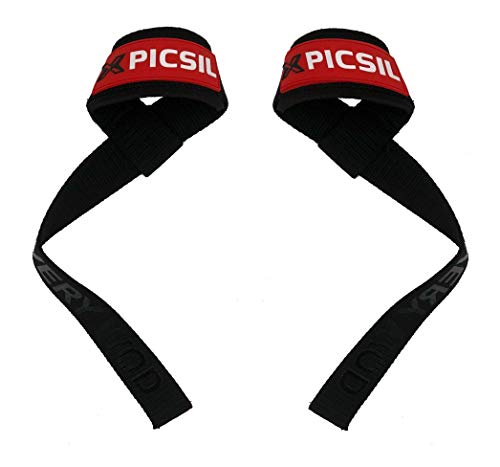 PicSil Correas Fitness para Levantamiento de Peso Straps Powerlifting