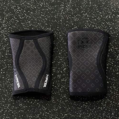 PICSIL Rodillera Deportiva Neopreno 5mm- Rodilleras Compresión Cinta rotuliana Faja Tubular para Hombres y Mujeres del Fitness y Cross Training Evita Lesiones (Black□ Large) PICSIL Rodillera Deportiva Neopreno 5mm- Rodilleras Compresión Cinta rotuliana Faja Tubular para Hombres y Mujeres del Fitness y Cross Training Evita Lesiones (Black□ Large)