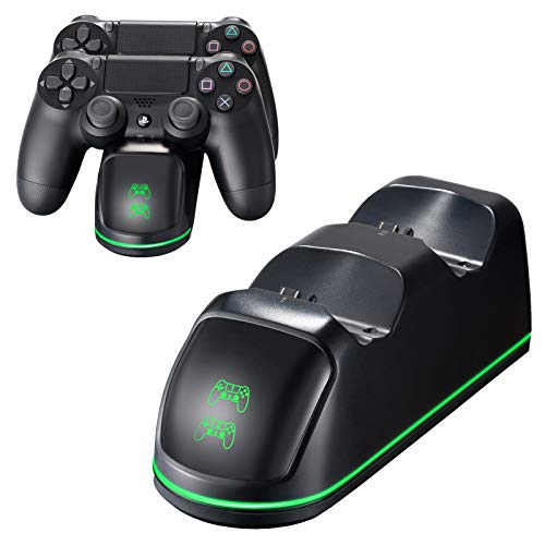 PICTEK Cargador Mando PS4, Soporte Mando ps4 USB con LED Indicador, Estación de Carga ps4, Compatible con Playstation4, PS4, PS4 Pro, PS4 Slim (Cable80CM) PICTEK Cargador Mando PS4, Soporte Mando ps4 USB con LED Indicador, Estación de Carga ps4, Compatible con Playstation4, PS4, PS4 Pro, PS4 Slim (Cable80CM)