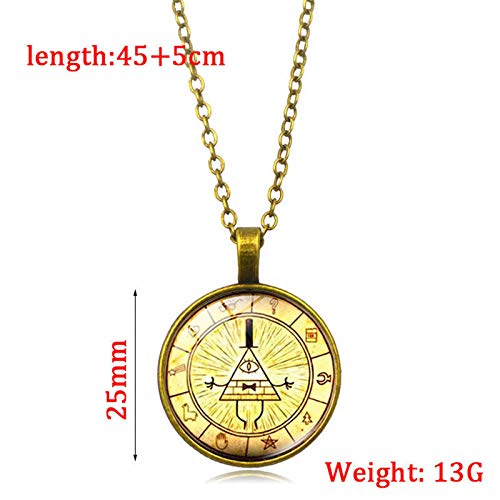 PicZhiwenture Colgante suéter Cadena Ropa Accesorios Collares Vintage Mandala Yoga Time Gem Necklace Charm Glass Dome Colgante NecklaceFashion Sweater Chain Alloy Jewelry para Mujeres HombresBlack3