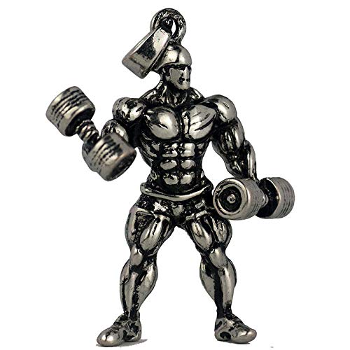 PicZhiwenture Collares Colgantes de suéter Cadena clavicular Collar Hippie Cadena de Acero Inoxidable Fitness Motivación Fuerte Gimnasio Hip Hop Joyas Hombre Mancuerna Colgante Collar-E PicZhiwenture Collares Colgantes de suéter Cadena clavicular Collar Hippie Cadena de Acero Inoxidable Fitness Motivación Fuerte Gimnasio Hip Hop Joyas Hombre Mancuerna Colgante Collar-E