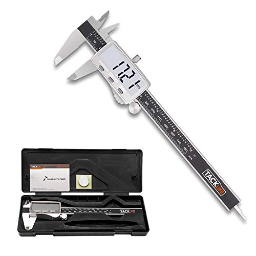 Pie de Rey, Tacklife DC02 Calibre Digital 150mm/6Pulgadas de Acero Inoxidable con Gran Pantalla LCD, Profesional Medición de Diámetro Interior, Exterior, Profundidad y Escalera Calibrador Micrómetro Pie de Rey, Tacklife DC02 Calibre Digital 150mm/6Pulgadas de Acero Inoxidable con Gran Pantalla LCD, Profesional Medición de Diámetro Interior, Exterior, Profundidad y Escalera Calibrador Micrómetro