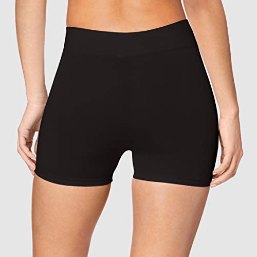 PIECES Pclondon Mini Shorts Noos Culotte, Negro (Black Black), 34 (Talla del Fabricante: XS/S) para Mujer