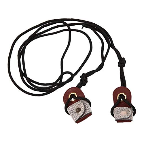 Piel Arco Largo Stringer, De Microfibra De Cuerdas De Tiro con Arco Recurvado Cuerda del Arco Copas Tip con Cuerda De Nylon De Caza Accesorios 1pc Brown