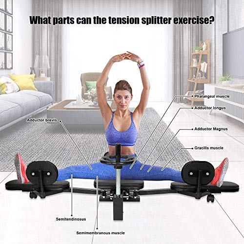 Pierna de la Pierna Máquina de Prensa de piernas, Flexibilidad Estiramiento Máquina de Entrenamiento Calf Muslo Cuerpo Extensión Dispositivo Fitness Equipo de Aptitud